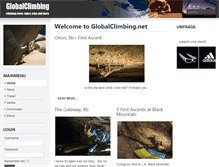 Tablet Screenshot of globalclimbing.net